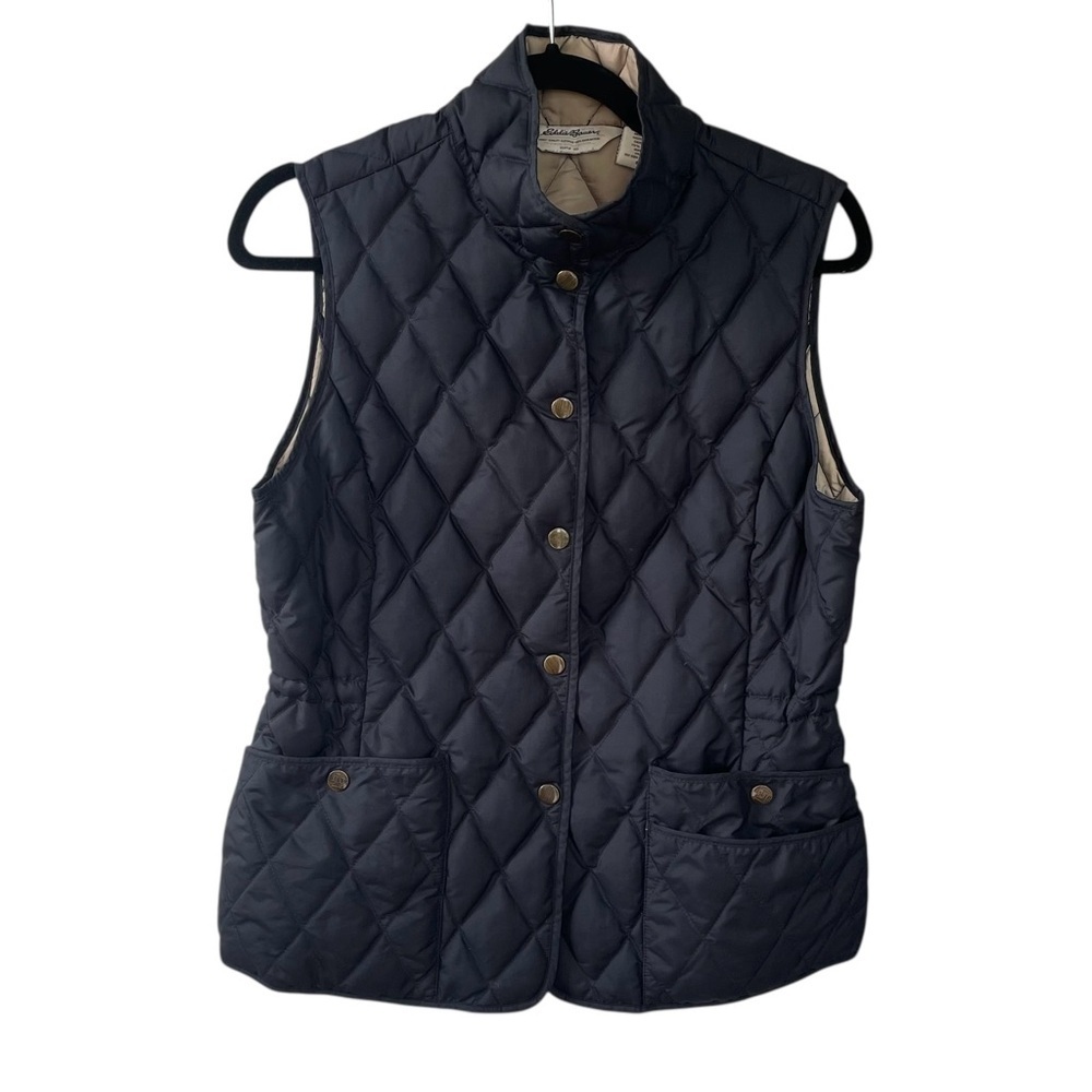 EDDIE BAUER Women’s Quilted Down Puffer Vest Black M